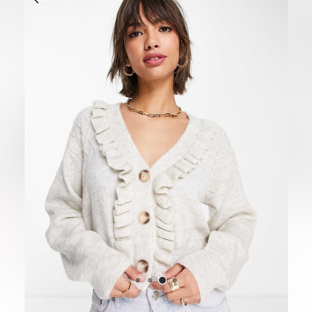 Mango cream cardigan- NWT